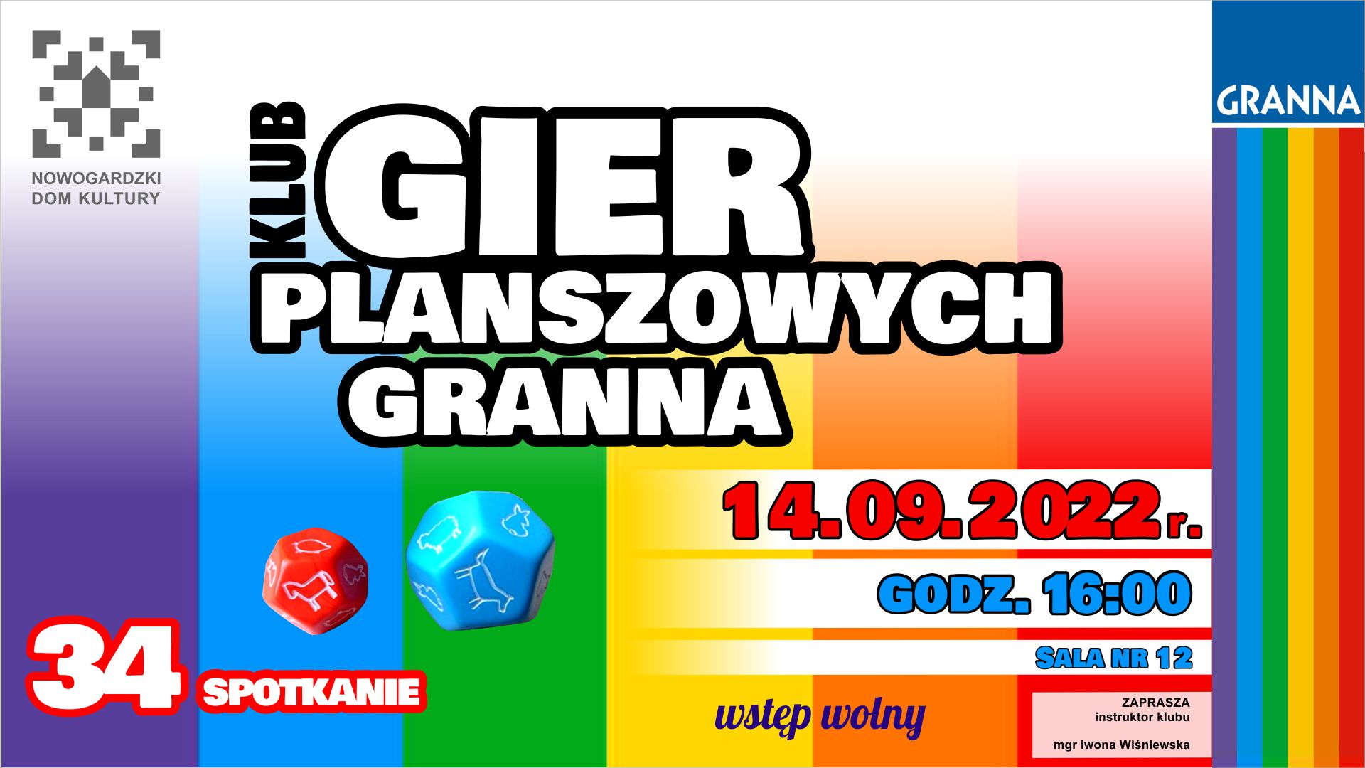 E.ART | KLUB GIER PLANSZOWYCH ,,GRANNA" ZAPRASZA!